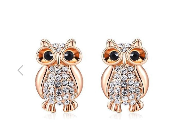 Fashion earrings owl earrings stud earrings