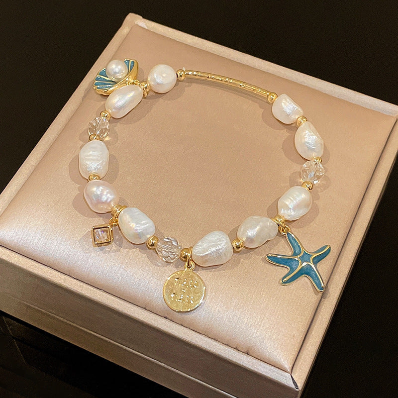 Strawberry Crystal Love Pearl Bracelets