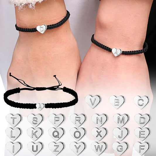 26 English Letters Couple Bracelets
