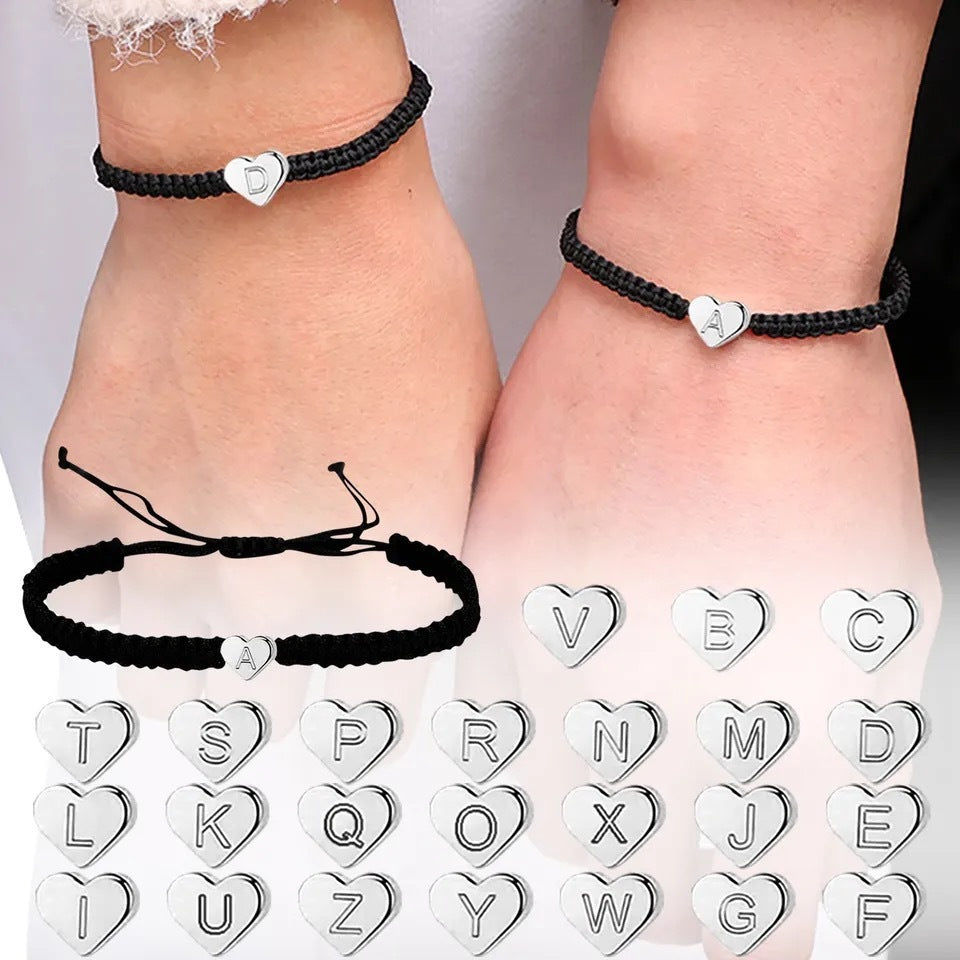 26 English Letters Couple Bracelets