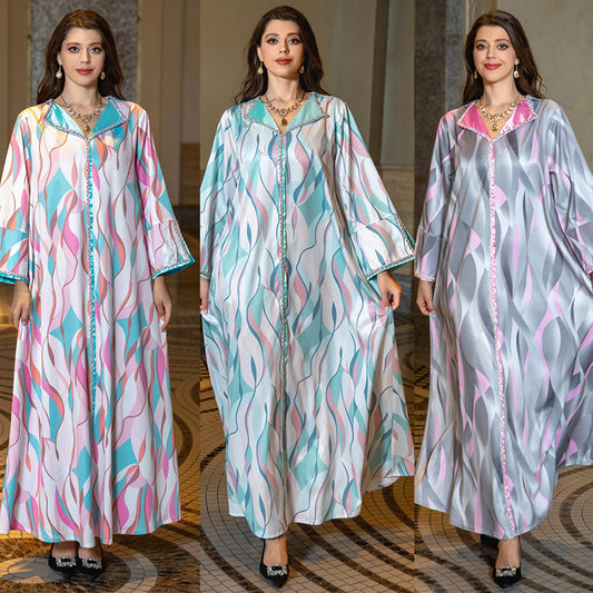Clothing Printing Diamond Women's Clothing Djellaba