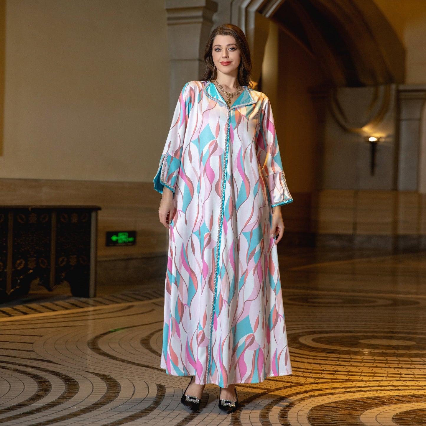 Clothing Printing Diamond Women's Clothing Djellaba