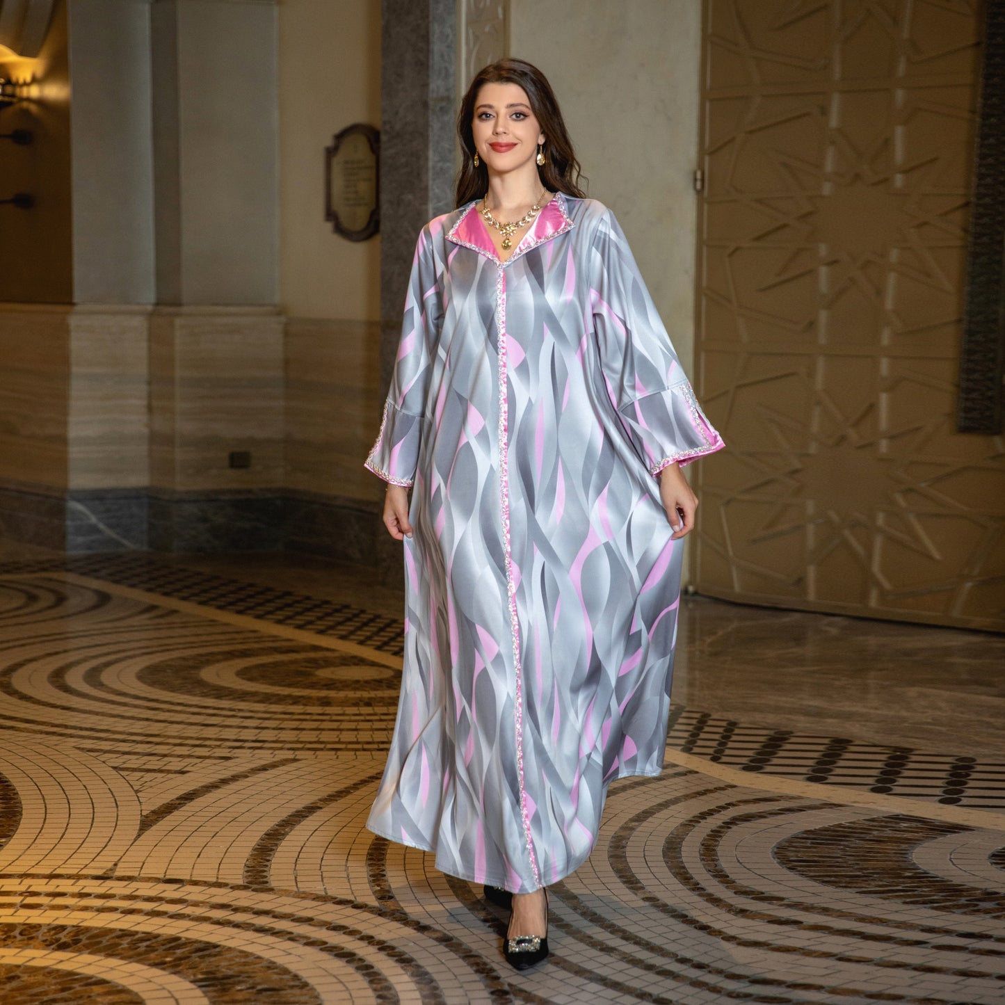 Clothing Printing Diamond Women's Clothing Djellaba
