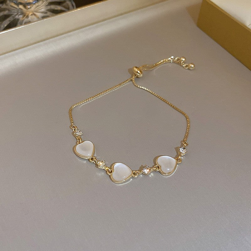 Strawberry Crystal Love Pearl Bracelets